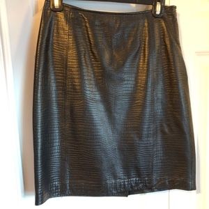 Ralph Lauren Faux Leather Skirt